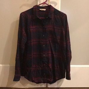 Hollister medium plaid button down